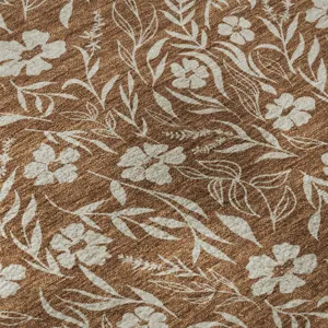 Luxury Washable Indoor/Outdoor Soft Essentials Paprika 5\' x 7\'6\" Rug