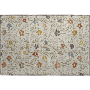 Luxury Washable Indoor/Outdoor Soft Essentials Pearl Rug