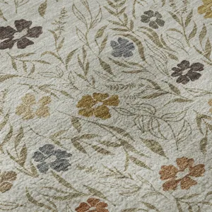 Luxury Washable Indoor/Outdoor Soft Essentials Pearl 8\' x 10\' Rug