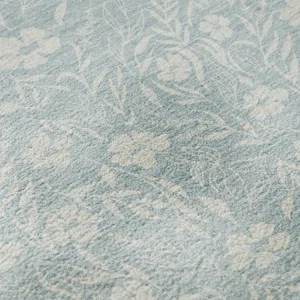 Luxury Washable Indoor/Outdoor Soft Essentials Sky 2\'3\" x 7\'6\" Runner Rug