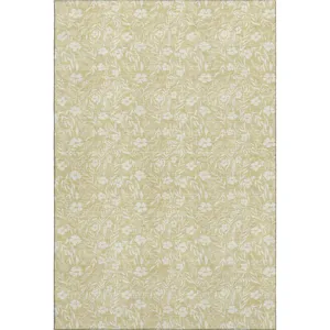 Luxury Washable Indoor/Outdoor Soft Essentials Wheat Rug