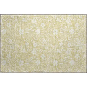 Luxury Washable Indoor/Outdoor Soft Essentials Wheat Rug