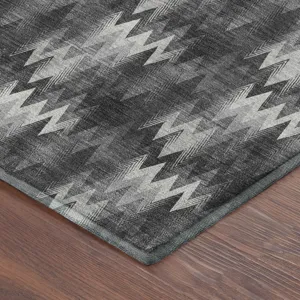 Luxury Washable Soft Essentials Black 10\' x 14\' Rug