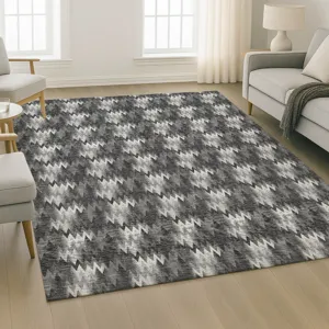 Luxury Washable Soft Essentials Black 10\' x 14\' Rug