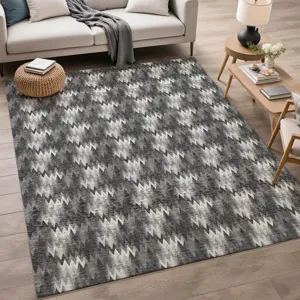 Luxury Washable Soft Essentials Black 10\' x 14\' Rug