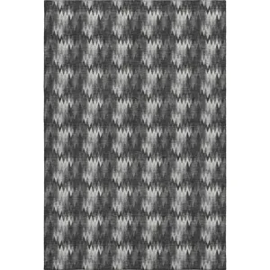 Luxury Washable Soft Essentials Black Rug