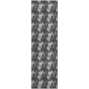 Luxury Washable Soft Essentials Black 2\'3\" x 7\'6\" Runner Rug