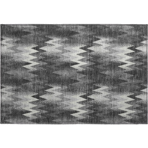 Luxury Washable Soft Essentials Black Rug