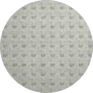 Luxury Washable Soft Essentials Celery 8' x 8' Round Rug