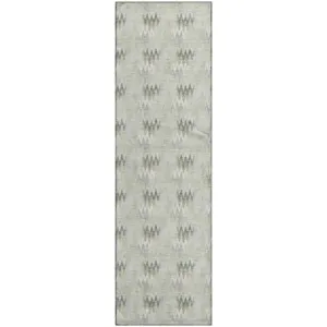 Luxury Washable Soft Essentials Celery 2'3" x 7'6" Runner Rug