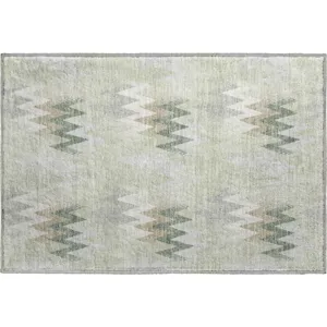 Luxury Washable Soft Essentials Celery 1\'8\" x 2\'6\" Rug