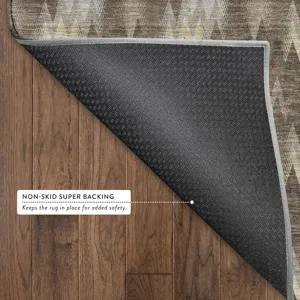 Luxury Washable Soft Essentials Chocolate 8\' x 10\' Rug