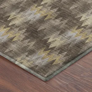 Luxury Washable Soft Essentials Chocolate 8\' x 10\' Rug