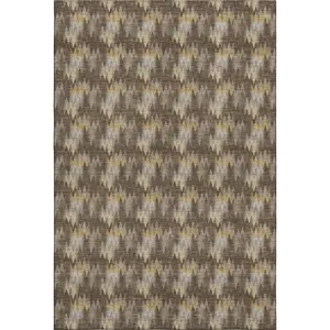 Luxury Washable Soft Essentials Chocolate Rug