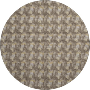 Luxury Washable Soft Essentials Chocolate 8' x 8' Round Rug