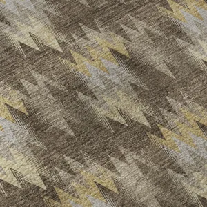 Luxury Washable Soft Essentials Chocolate 8\' x 10\' Rug