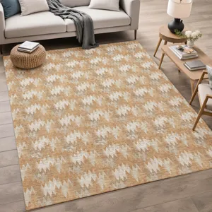 Luxury Washable Soft Essentials Copper 2\'6\" x 3\'10\" Rug
