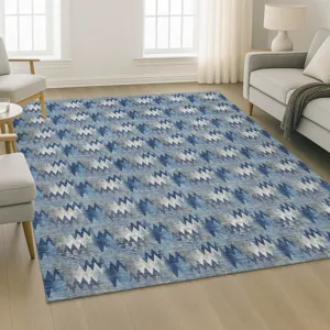 Luxury Washable Soft Essentials Denim 2\'6\" x 3\'10\" Rug