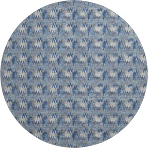 Luxury Washable Soft Essentials Denim 8' x 8' Round Rug