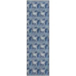 Luxury Washable Soft Essentials Denim 2'3" x 7'6" Runner Rug