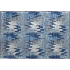 Luxury Washable Soft Essentials Denim Rug