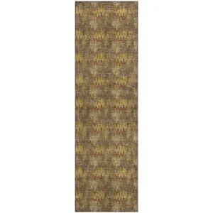 Luxury Washable Soft Essentials Earth 2'3" x 7'6" Runner Rug