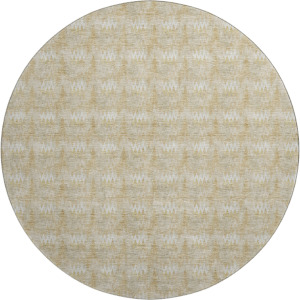 Luxury Washable Soft Essentials Gold 8' x 8' Round Rug