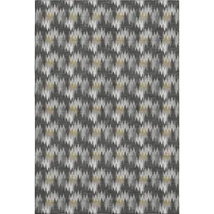 Luxury Washable Soft Essentials Graphite Rug