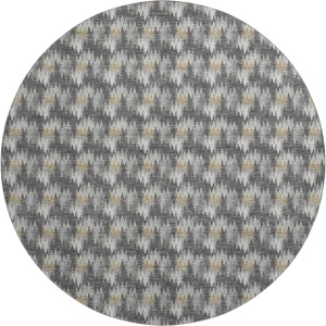 Luxury Washable Soft Essentials Graphite 8' x 8' Round Rug