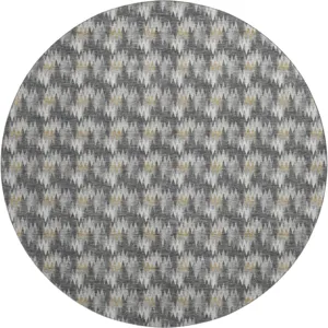 Luxury Washable Soft Essentials Graphite 8' x 8' Round Rug