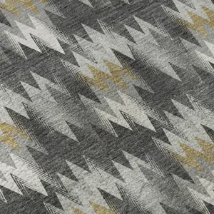 Luxury Washable Soft Essentials Graphite 8\' x 8\' Round Rug
