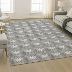 Luxury Washable Soft Essentials Gray 9\' x 12\' Rug