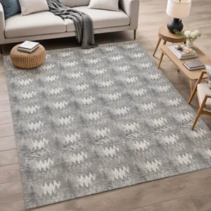 Luxury Washable Soft Essentials Gray 9\' x 12\' Rug