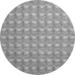 Luxury Washable Soft Essentials Gray 8' x 8' Round Rug