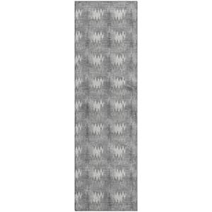 Luxury Washable Soft Essentials Gray 2'3" x 7'6" Runner Rug