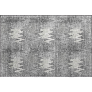 Luxury Washable Soft Essentials Gray Rug