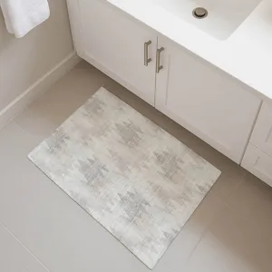 Luxury Washable Soft Essentials Linen 1\'8\" x 2\'6\" Rug