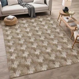 Luxury Washable Soft Essentials Mocha 9\' x 12\' Rug