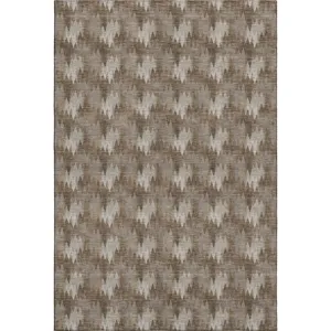 Luxury Washable Soft Essentials Mocha Rug
