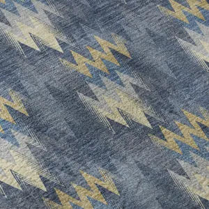 Luxury Washable Soft Essentials Navy 10\' x 14\' Rug