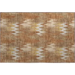 Luxury Washable Soft Essentials Paprika Rug