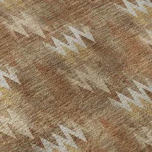 Luxury Washable Soft Essentials Paprika 3\' x 5\' Rug