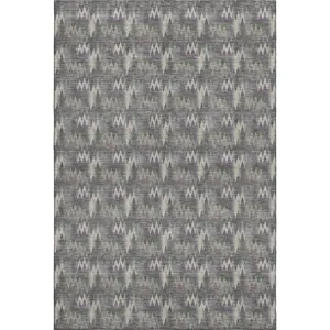Luxury Washable Soft Essentials Pewter Rug