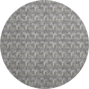 Luxury Washable Soft Essentials Pewter 8' x 8' Round Rug