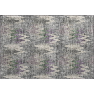 Luxury Washable Soft Essentials Pewter Rug