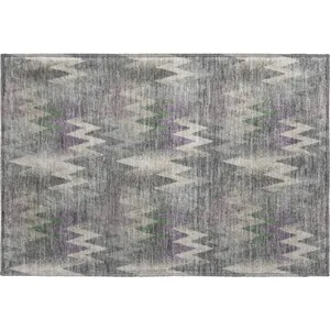 Luxury Washable Soft Essentials Pewter Rug