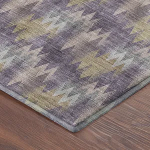Luxury Washable Soft Essentials Plum 3\' x 5\' Rug