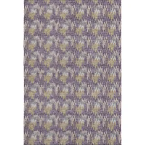 Luxury Washable Soft Essentials Plum Rug