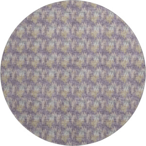 Luxury Washable Soft Essentials Plum 8' x 8' Round Rug