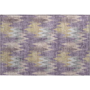 Luxury Washable Soft Essentials Plum Rug
